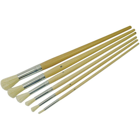 Faithfull 75Q0191 Round Fitch Brush Set 6 Piece FAIPBFITRPK