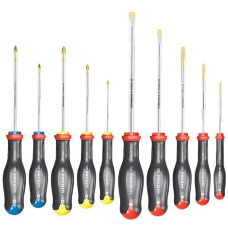 Facom Protwist¨ Screwdriver Set, 10 Piece SL/PH/PZ (1/5)