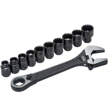 Crescent Pass Through Adjustable Wrench Spline Sockets CRECPTAW8 XMS21PTHRU11 (1/10)