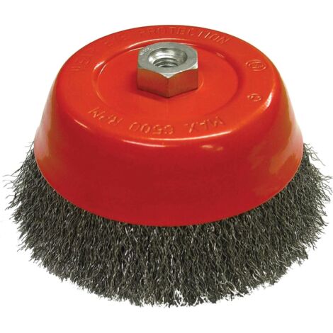 Faithfull 150mm Crimped Wire Cup Brush M14 x 2, 0.30mm Steel