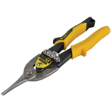 Stanley Yellow Aviation Snip& Holster, 250mm Straight Cut