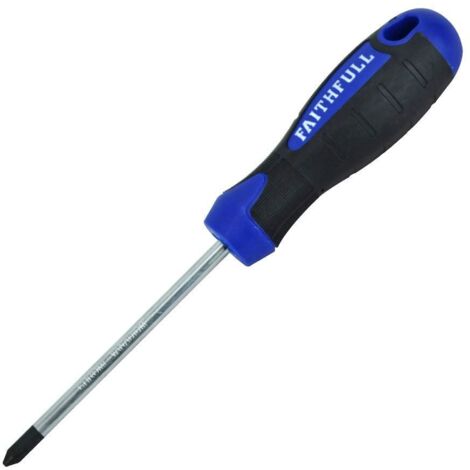 Faithfull Soft Grip Screwdriver Phillips Tip PH2 x 100mm FAISDPH2