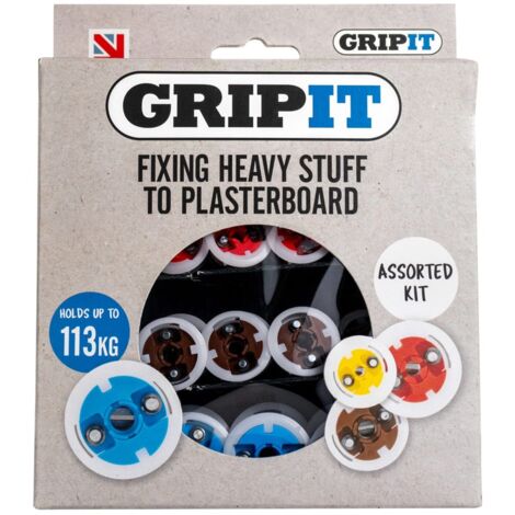 Gripit Plasterboard Fixings Assorted Kit, 32 Piece GRPASSKIT