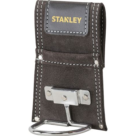 Stanley STST1-80117 Hammer Holder Suede Leather Loop with Metal Hook and Wide Belt Slot