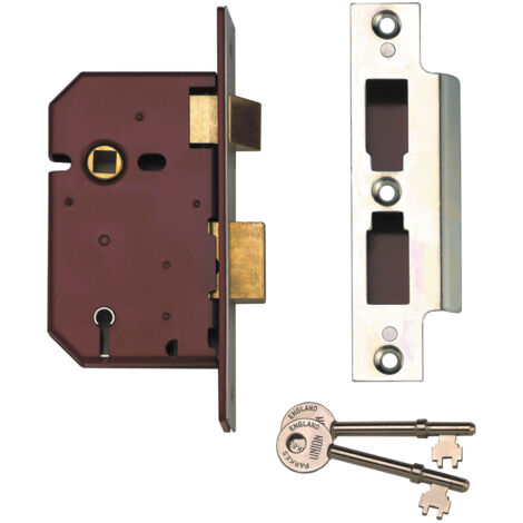 UNION StrongBOLT 2205S 5 Lever Mortice Sashlock Stainless Steel 81mm 3in Visi UNNY2205SS30