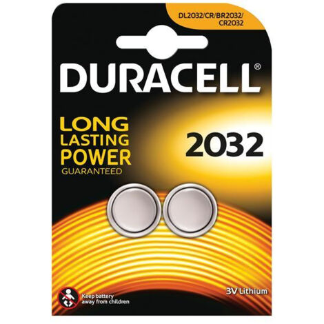 Duracell CR2032 Coin Lithium Button Cell Battery Pack of 2