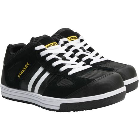 STANLEY® Clothing Cody Safety Trainers Black/White Stripe UK 11 EUR 45 STCCODY11