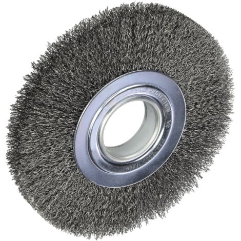 Lessmann 200mm Wheel Brush D200 W24-27 50mm Bore Set 3 Steel Crimped 0.30 (1/5)
