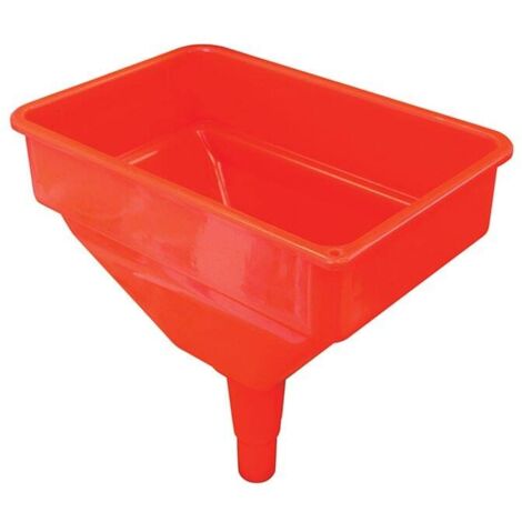 Faithfull Tractor Funnel with Inbuilt Filter, 260 x 170 mm Aperture, 29 mm Spout AFT8082