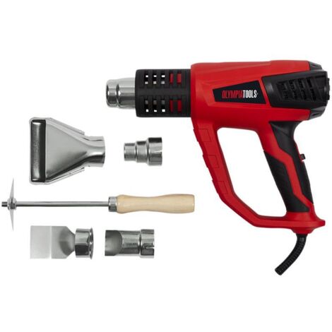Olympia 09-510 Heat Gun 2000W 240V with 4 Nozzles & Scraper (1/5)