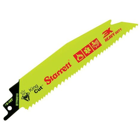 Starrett BTR6610-5 BTR6610-5 Bi-Metal King Cut™ Demolition Blade 152mm 6-10 TPI (Pack 5) STRBTR66105 (1/2)