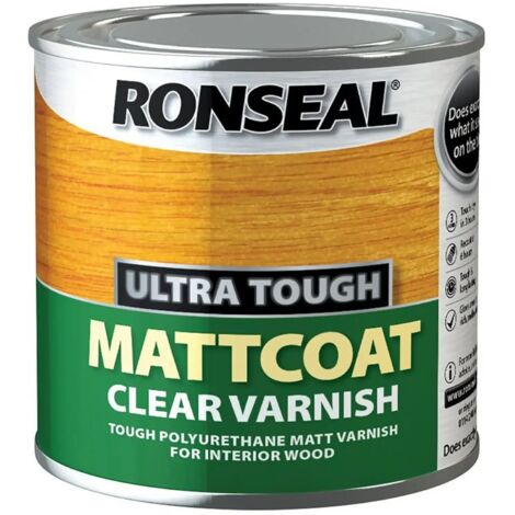 Ronseal Ultra Tough Internal Clear Mattcoat Varnish 250ml RSLUTVMC250