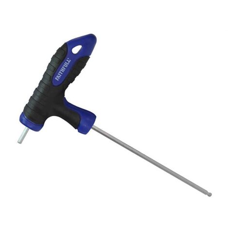 Faithfull Ball Ended T-Handle Hexagon Key 4mm FAIHK40MTN