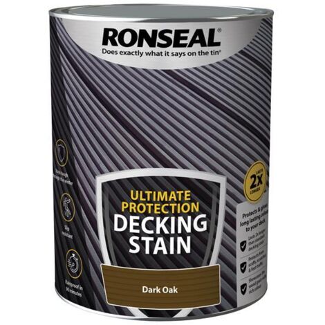 Ronseal 39113 Ultimate Protection Decking Stain Dark Oak 5 litre RSLNUDSDO5L