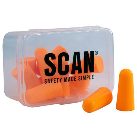 Scan EC-1003A Tapered Foam Earplugs (6 Pairs) SNR 36 dB SCAPPEEARPL