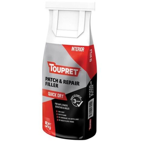Toupret FGREB05GB Quick Dry Patch & Repair 5kg TOUFGREB05GB