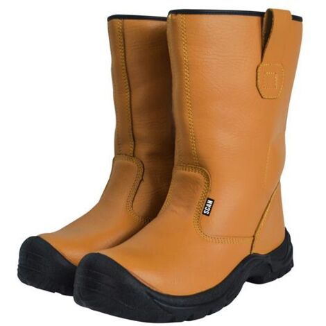 Scan Texas Lined Rigger Boots Tan UK 12 EUR 47 SCAFWTEXAS12