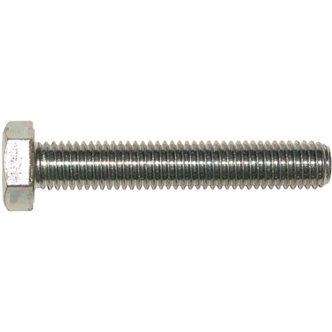 METALMATE® High Tensile Set Screw ZP M12 x 50mm (Box 50) MEMHTS1250Z