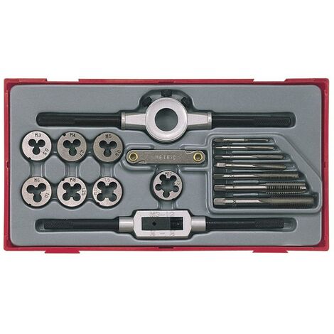 Teng 17 Piece Rethreading Tap & Die Set