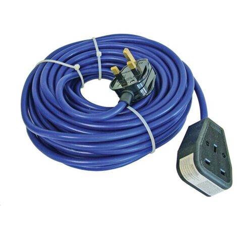 Faithfull Garden Extension Lead Lawn Mower Cable 14m Site Trailing Lead FPPTL14M