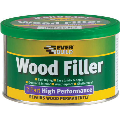 Everbuild 2PWHITE05 2-Part High-Performance Wood Filler White 500g EVBHPWFWH500