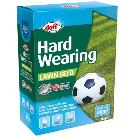 Doff Hard Wearing Lawn Seed 1kg (1/5)