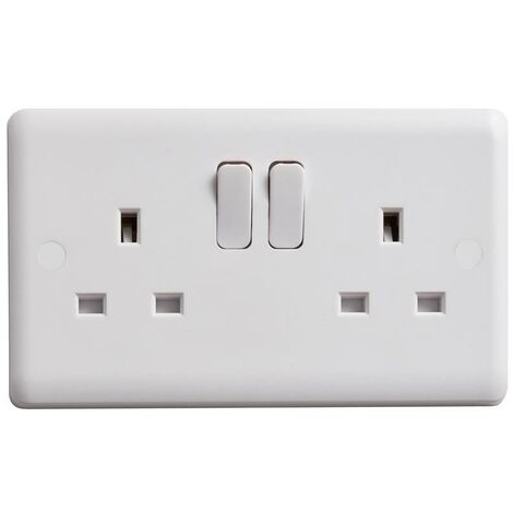 Deta Vimark VC1209S Switched Socket 2-Gang 13A DETVC1209S