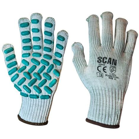 Scan L8500 Vibration Resistant Latex Foam Gloves - XL Size 10 SCAGLOVRXL