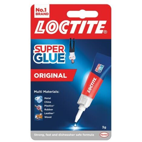 Loctite Super Glue Liquid, Tube 3g