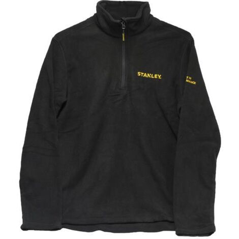 Stanley Clothing STW40006-001 Gadsden 1/4 Zip Micro Fleece Black - XL STCGADSXL