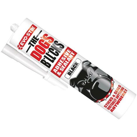 EVO-STIK 30610593 The Dogs Bllcks Multipurpose Adhesive & Sealant Black 290ml EVOTDBBL