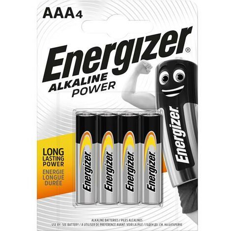 Energizer® AAA Cell Alkaline Power Batteries (Pack 4) ENGPOWERAAA