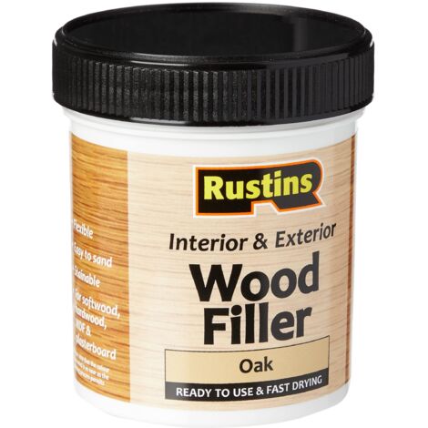 Rustins AWOOO250 Acrylic Wood Filler Oak 250ml RUSQDWFO250