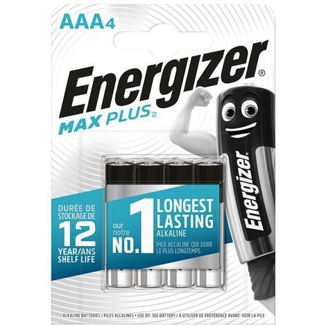 Energizer S13459 MAX PLUS AAA Alkaline Batteries (Pack 4) ENGMAXPAAA4