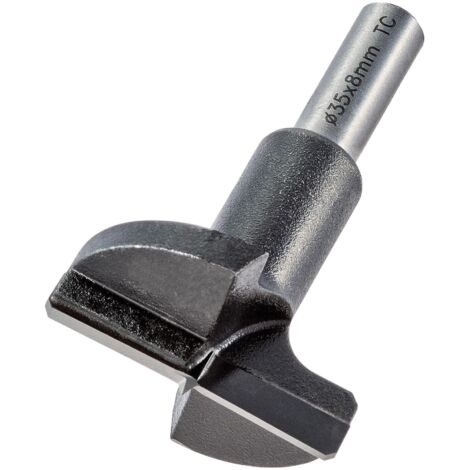Trend T420/35X8MMTC T420/35 x 8mm TCT Hinge Sinking 35mm Cutter Pillar Drill Bit