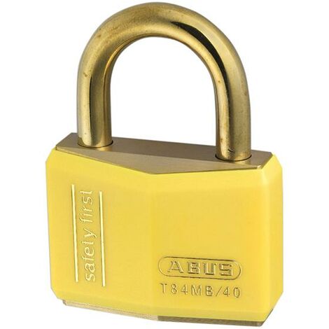 ABUS T84MB 40MM RUSTPROOF PADLOCK YELLOW