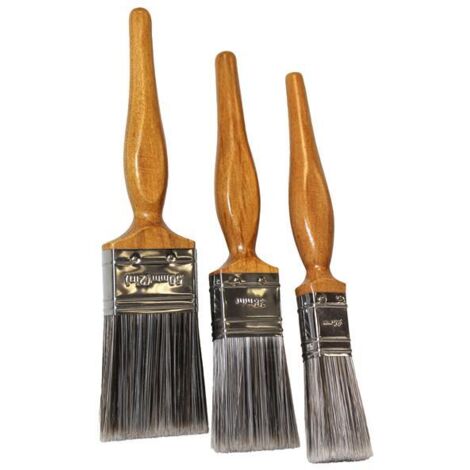 Faithfull 75003003 Superflow Synthetic Paint Brush, 3 Piece Set FAIPBSYSET3
