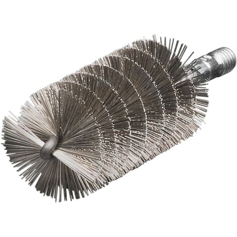 Lessmann Threaded Tube Brush 30mm Stainless Steel Wire