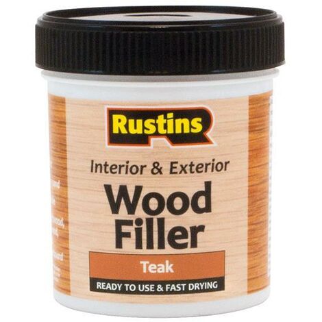 Rustins AWOOT250 Acrylic Wood Filler Teak 250ml RUSQDWFT250