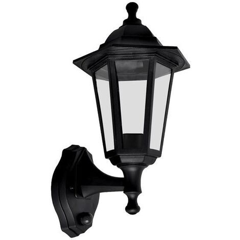Meridian Lighting LP60BPIR Six Panel Lantern with PIR 60W MDNLP60BPIR