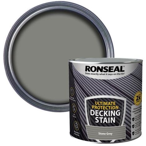 Ronseal 39121 Ultimate Protection Decking Stain Stone Grey 2.5 litre RSLNUDSSG25L