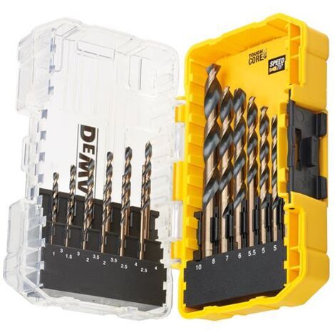 DeWalt DT70728 19 Piece HSS Black Gold Drill Bits Metal Wood Plastic TStak Caddy