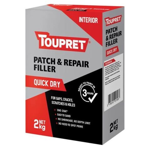 Toupret FGREB02GB Quick Dry Patch & Repair 2kg TOUFGREB02GB
