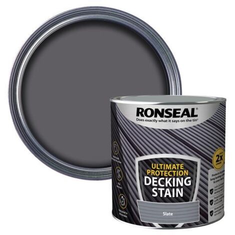 Ronseal 39122 Ultimate Protection Decking Stain Slate 2.5 litre RSLNUDSSL25L