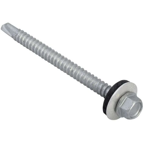 ForgeFix TechFast Hex Head Roofing Screw Self-Drill Light Section 5.5 x 70mm Pack 50 FORTFHL5570