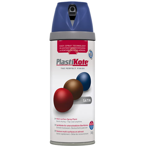PlastiKote 440.0022111.076 Twist & Spray Satin Night Navy 400ml PKT22111
