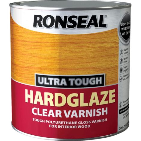 Ronseal Ultra Tough Hardglaze Internal Clear Gloss Varnish 250ml RSLUTVHG250