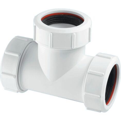 McAlpine V1MX 1.5" Equal Slip Tee with Universal Connections (1/3)