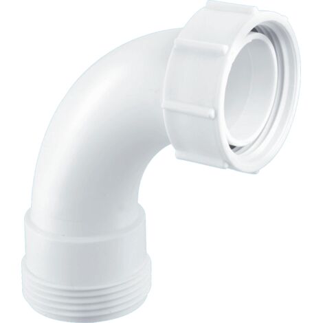 McAlpine S1 1" 90degree Bend - BSP Male Thread x BSP Coupling Nut