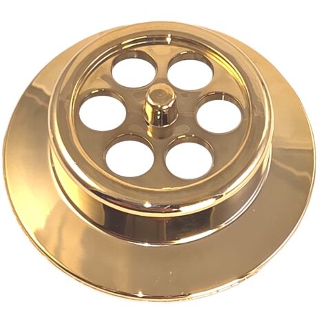 McAlpine BATHGRID-GP Bath Overflow Grid Gold Plated (1/5)